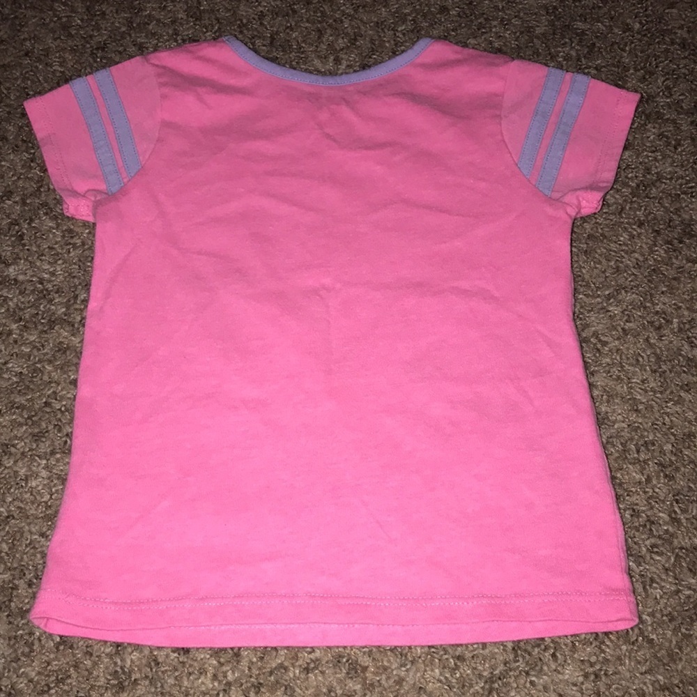 Garanimals Pink Short Sleeve Top Shoulder Stripes - Picture 4 of 4